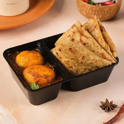 Champaran Egg Curry Paratha Combo